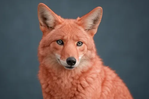 Primer plano de la cabeza de un animal con un hermoso y variado pelaje y ojos expresivos