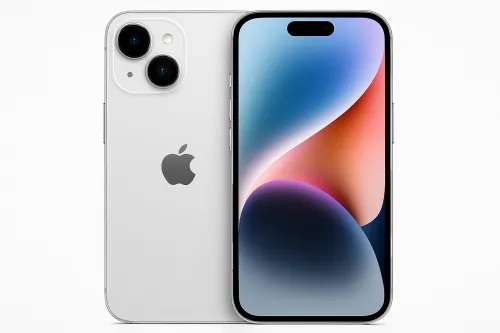 Смартфон Apple iPhone 14 с двойной камерой и ярким экраном