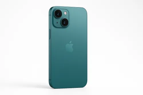 Smartphone with Dual Cameras in Sky Blue Color