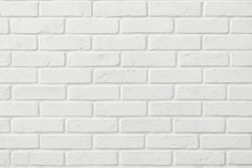 Textured White Brick Wall in Modern Interior