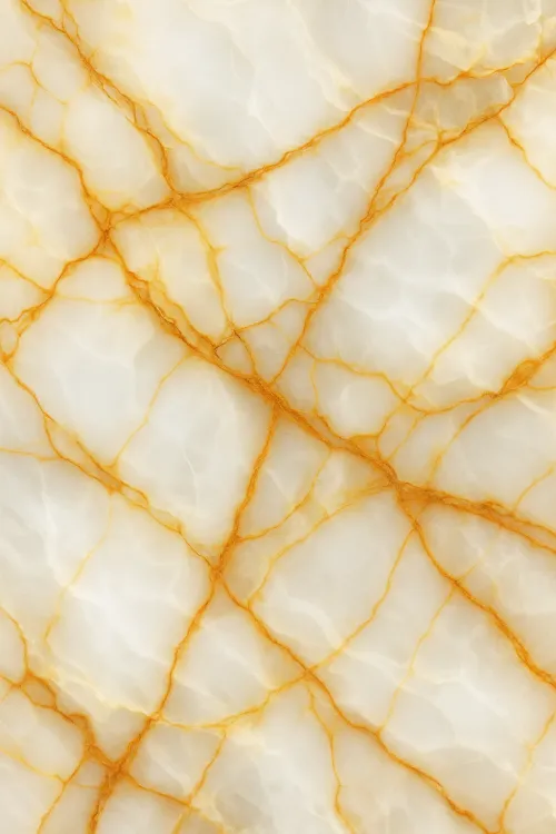 Mármol claro con brillantes líneas naranjas y fondo transparente