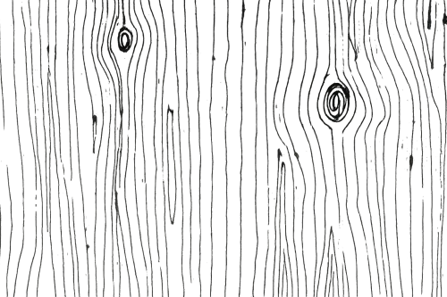 Fragment of black wood texture with abstract patterns and lines