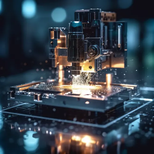 High-precision machine for machining metal parts
