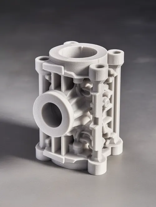 3D-printed part with complex geometry and texture