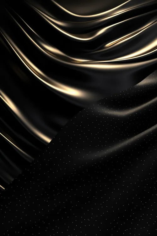 Material negro con textura suave y elementos brillantes