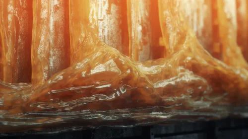 Image illustrating a unique transparent orange texture