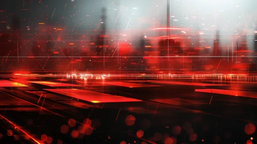Abstract background with red elements on a black background