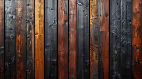 Texture of grouped wooden boards of different colors