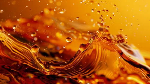 Close-up of water with drop effects and dynamic waves