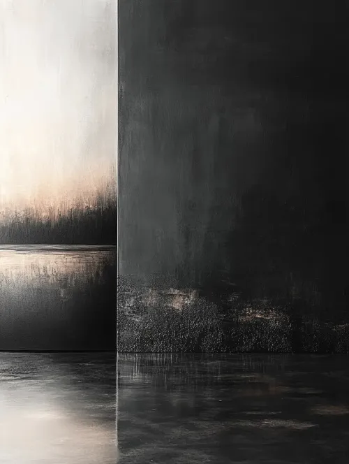 Abstract image with smooth color transitions and a glossy surface