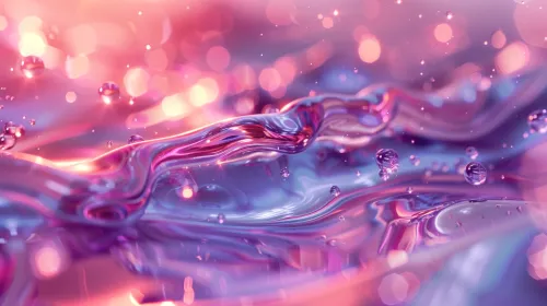 Abstract image of water with bright colors and highlights