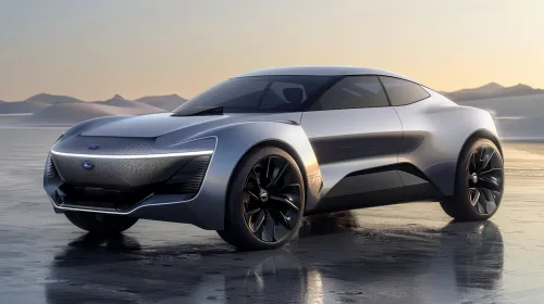 Concept-car con líneas suaves y apariencia futurista