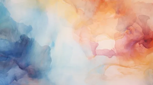 Illustration with Gentle Color Textures in the Background