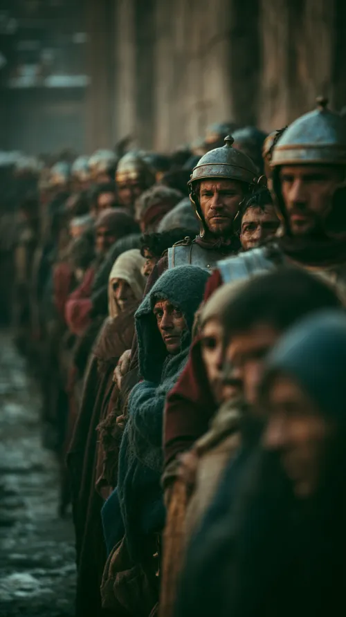 Soldados y ciudadanos romanos en un contexto histórico