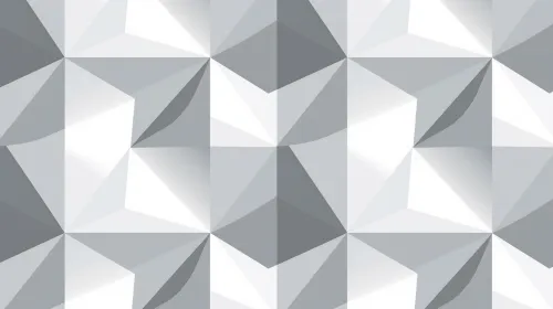 Texture with volumetric geometric shapes in gray color