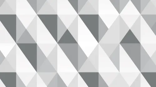 Complex geometric pattern with gray and white triangles