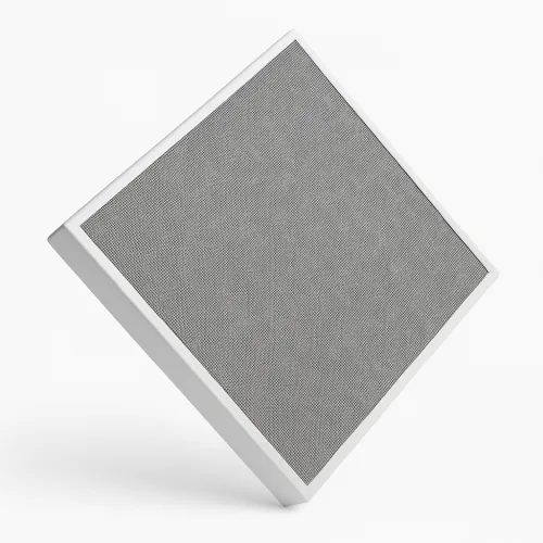 Aesthetic square speaker with a mesh surface for high-quality sound