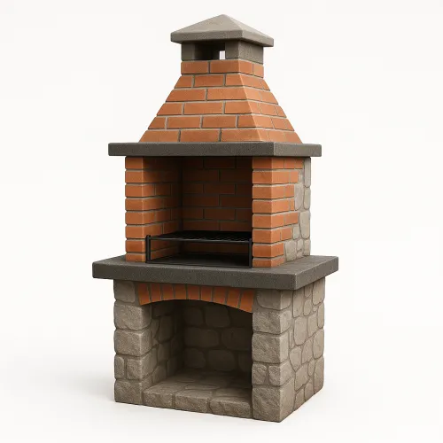 Brick and Stone Barbecue, Ideal for Outdoor BBQ