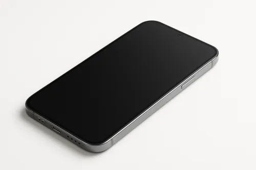 Quality smartphone with a glossy screen and minimalist design
