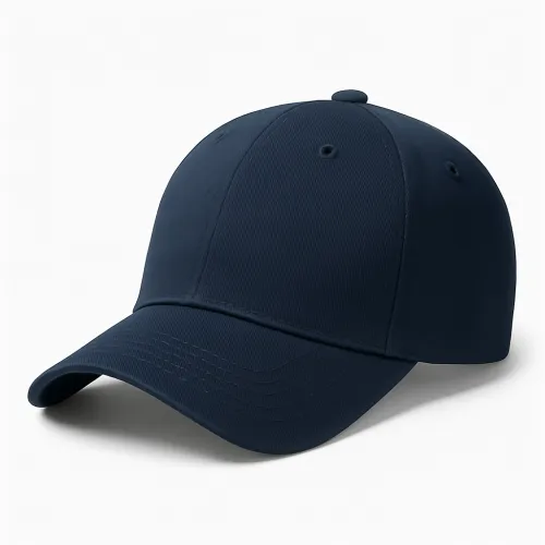 Stylish dark blue baseball cap with a simple design