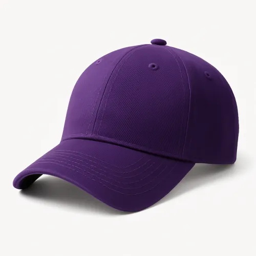 Stylish purple baseball cap with a classic design and brim