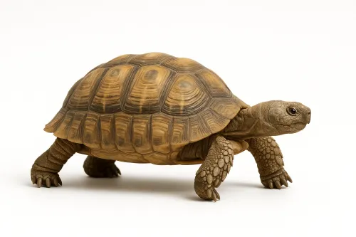 Image of a turtle on a neutral background for use in various projects