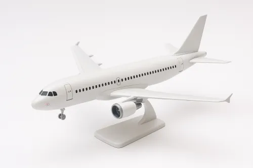 Detailed model of a passenger airplane on a white background