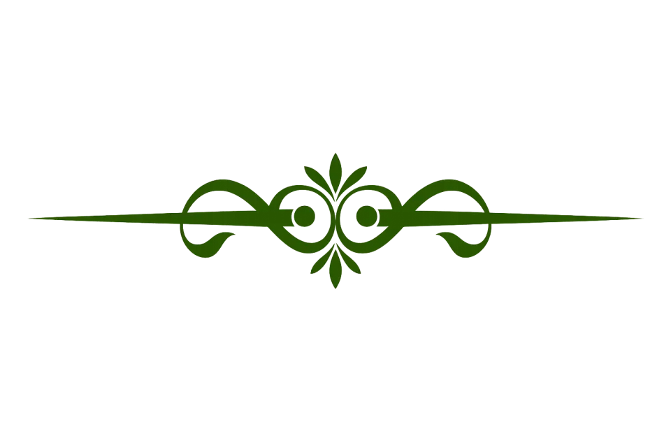 Imagen de un ornamento verde para diseño gráfico y decoración