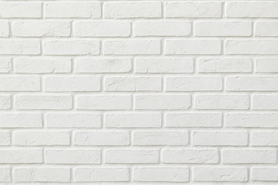 Textured White Brick Wall in Modern Interior