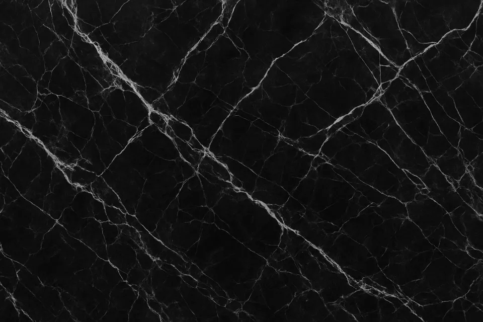Texture of black marble with pronounced white veins