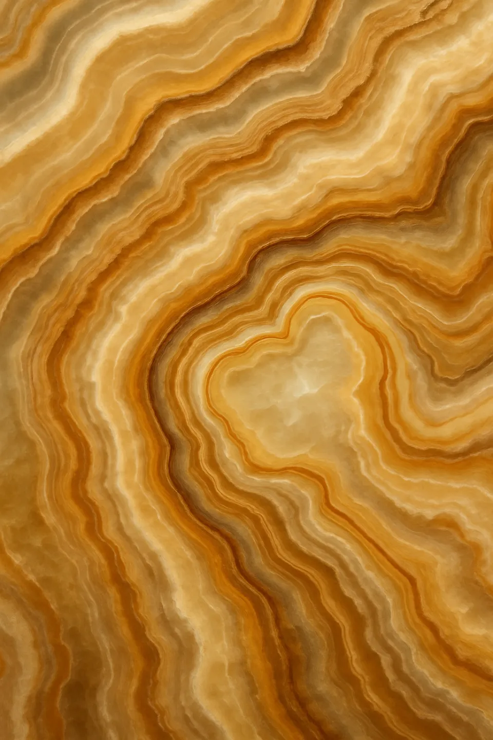 Close-up of the natural stone texture with smooth lines and shades of brown