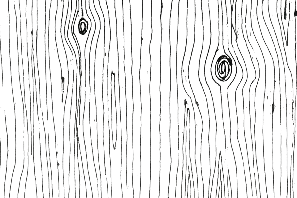 Fragment of black wood texture with abstract patterns and lines