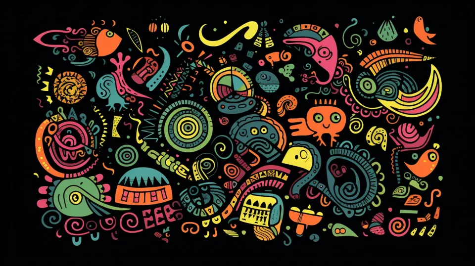 A Variety of Colorful Abstractions in Unique Artistic Expression