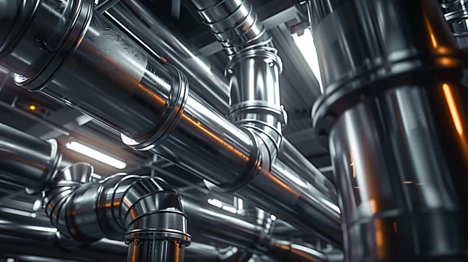 Metal Pipes and Fittings Installed Indoors