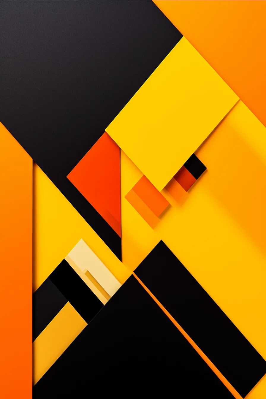 Imagen de un collage abstracto que utiliza figuras geométricas y colores saturados.