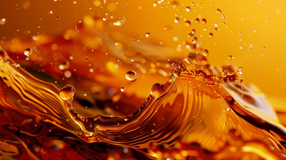 Primer plano de agua con efecto de gotas y ondas dinámicas