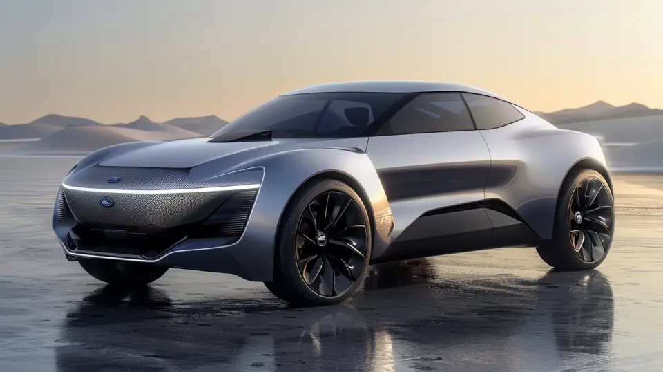 Concept-car con líneas suaves y apariencia futurista