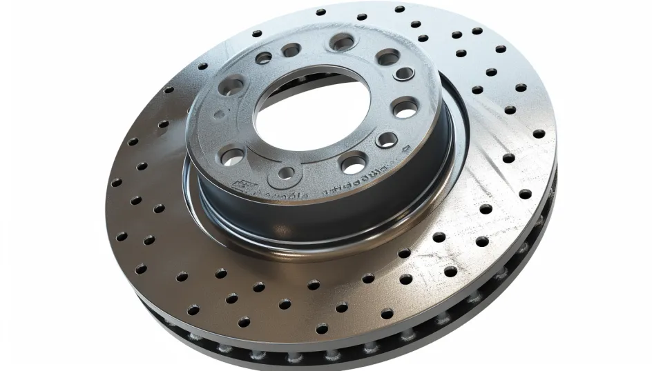 Imagen de un disco de freno de alta calidad para el sistema de frenos de un automóvil