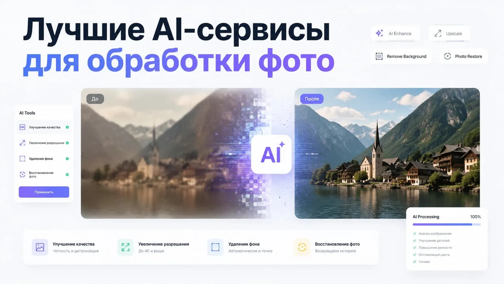 Best AI Services for Photo Editing