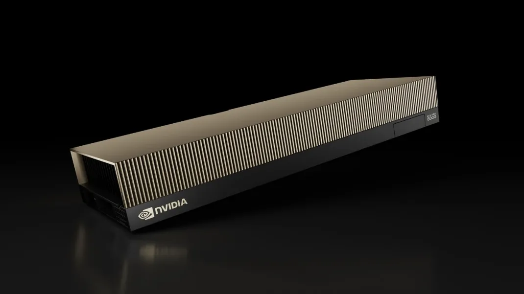 A workstation with an NVIDIA RTX 6000 PRO graphics card installed