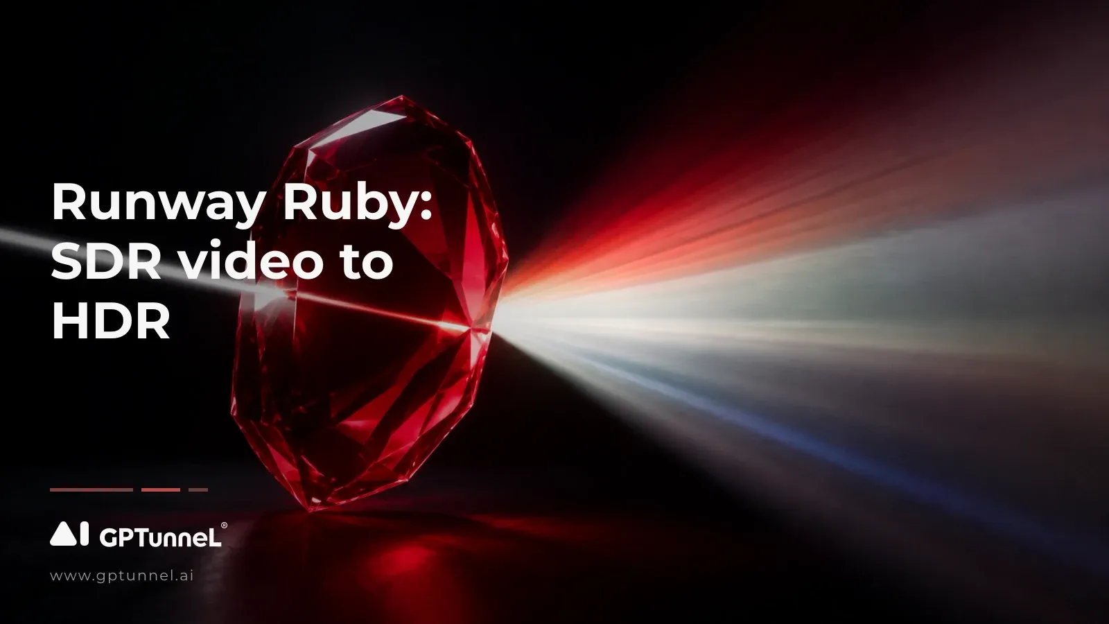 Runway Ruby: SDR video to HDR — the model and its output formats