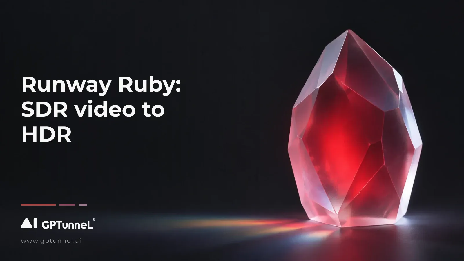 Runway Ruby: SDR video to HDR — the model and its output formats