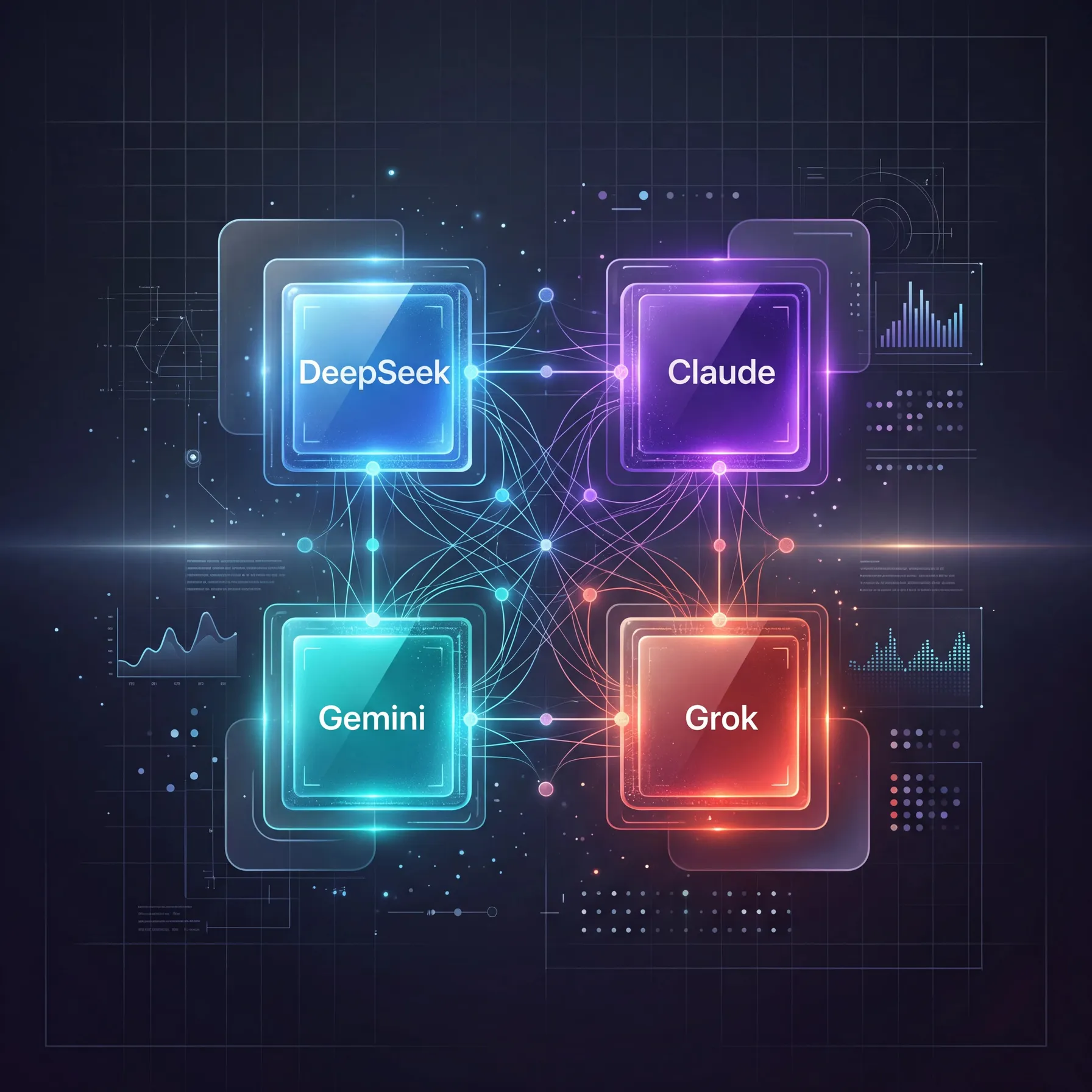DeepSeek vs Claude vs Gemini vs Grok - comparing AI chatbots