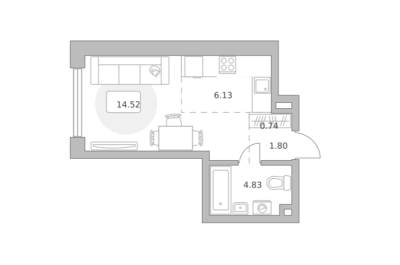 Планировка Студия