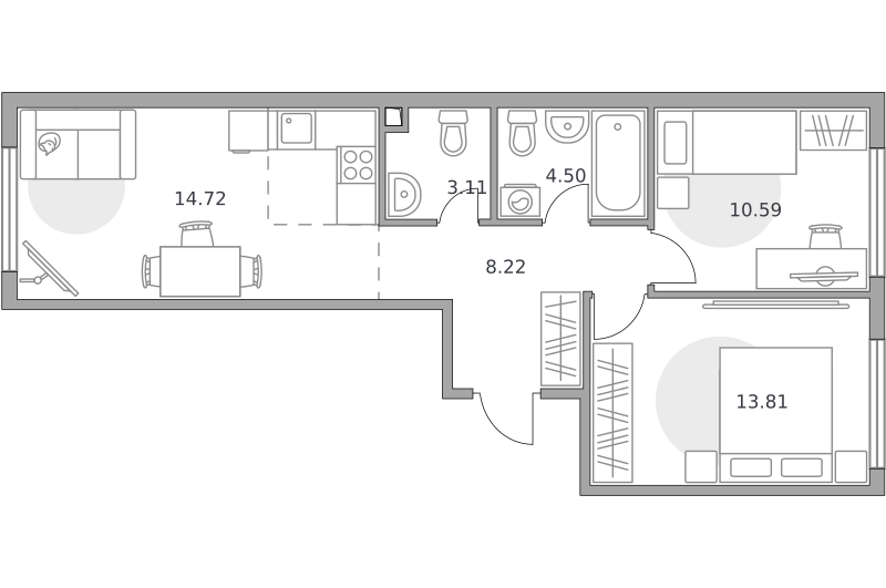Планировка 3-комн.