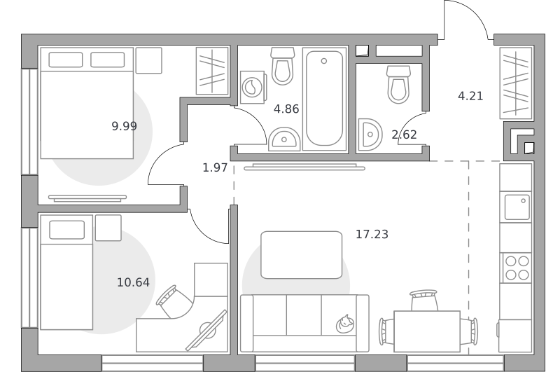 Планировка 3-комн.