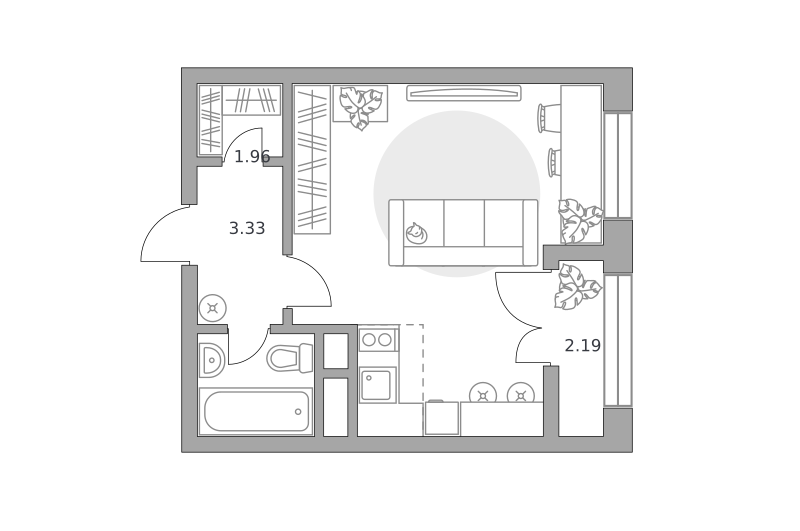 Планировка Студия