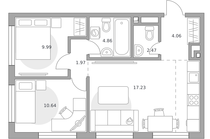 Планировка 3-комн.