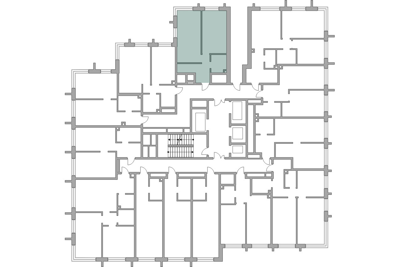 Планировка 1-комн. 3
