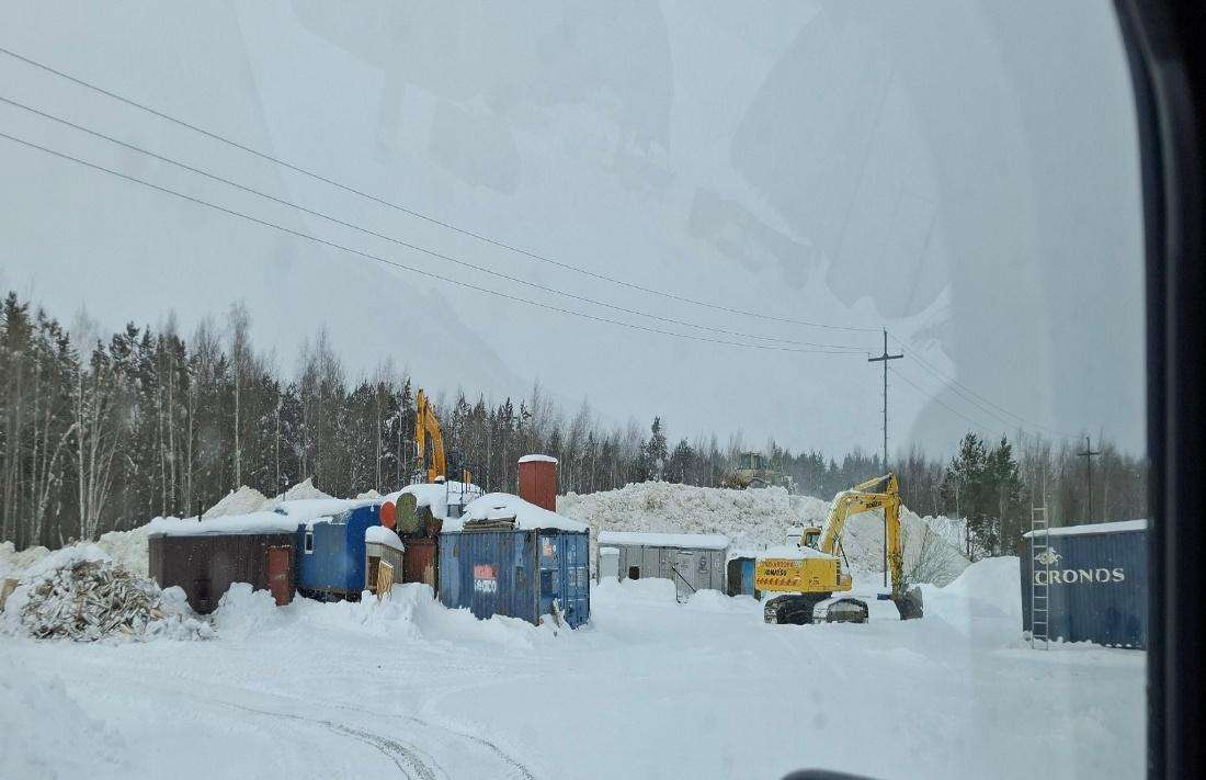 Свалка снега в Солнечном